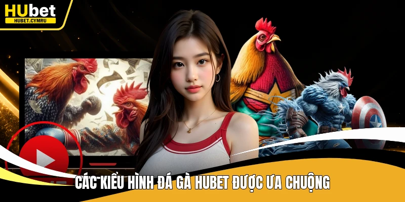Các kiểu hình đá gà Hubet được ưa chuộng